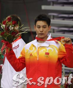 袁曉超奪得“2008北京武術比賽”男子長拳